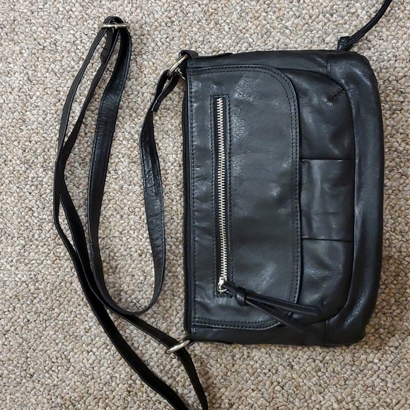 Great American Leather Works 100% Black Leather Purse NWOT - Picture 1 of 8